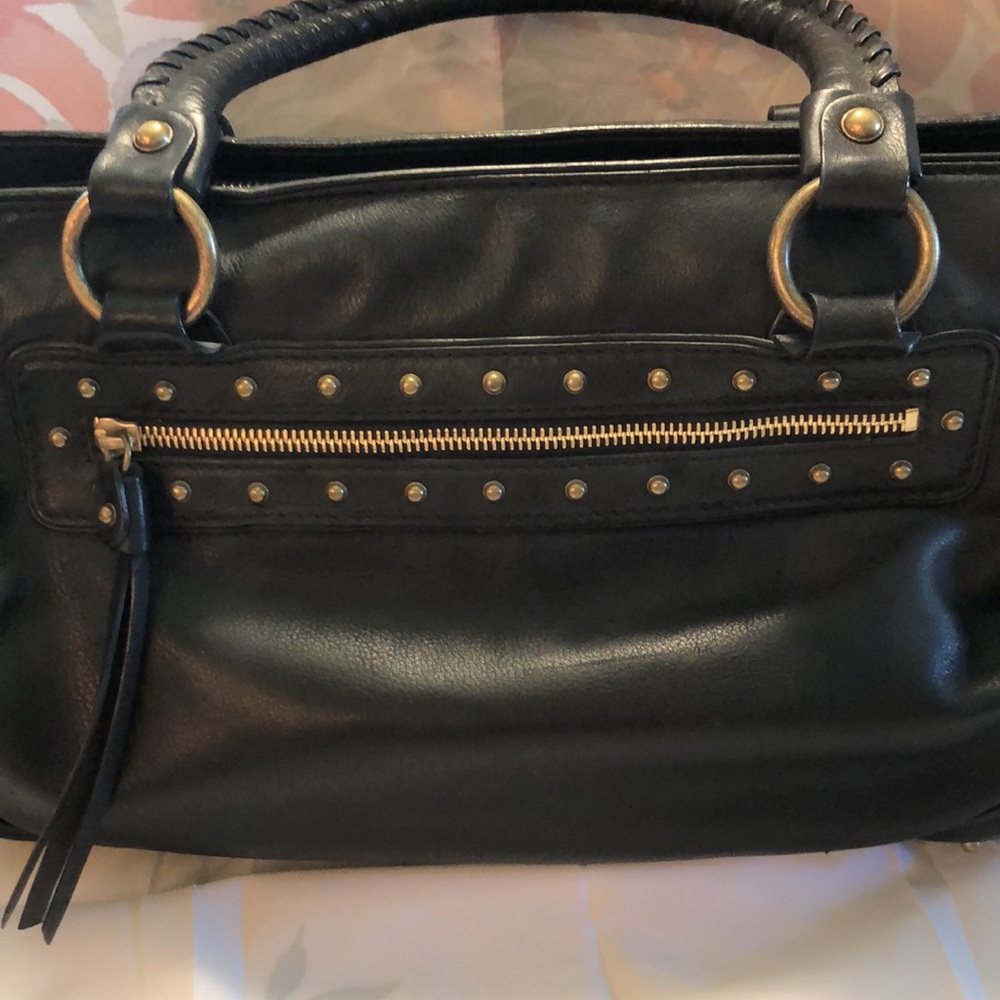 Michael Kors Womens Leather Studded Shoulder Handbag 17”x10”, 9” drop - Picture 2 of 14